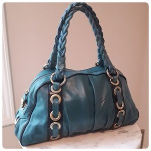 SOLD Kate Landry Collection Teal Satchel